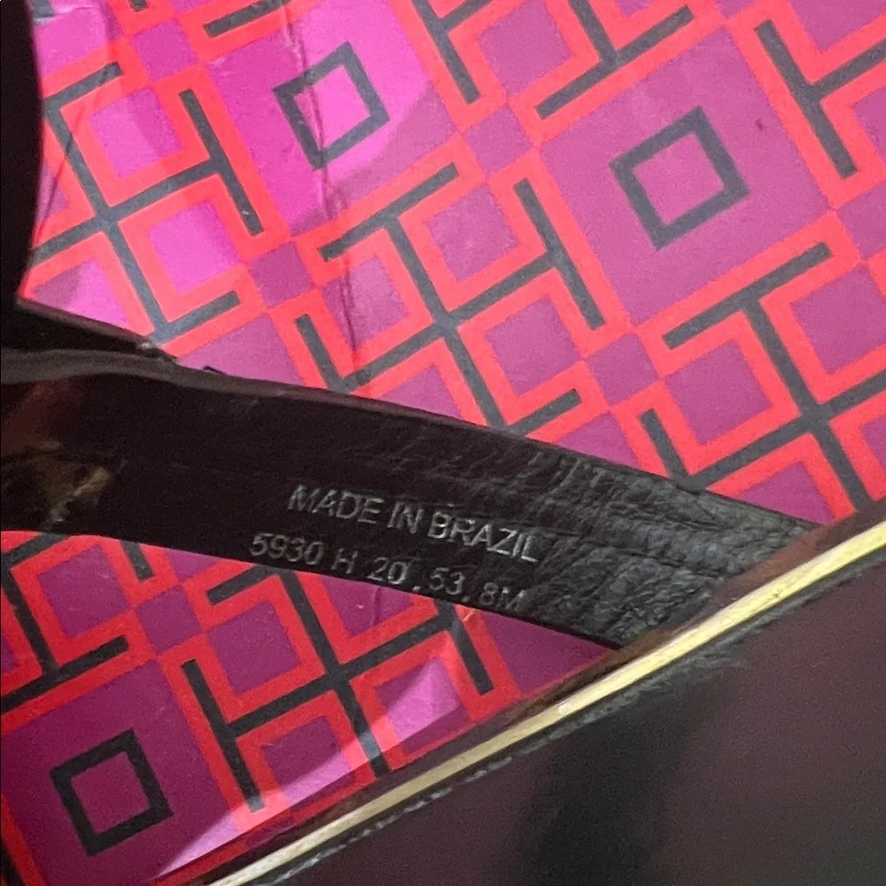 Tory Burch RT: $248 Metal Miller Barbados Leopard sandals Slipper size 8 - Picture 5 of 9